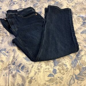 GAP Women's Straight Leg Jeans in Deep Indigo